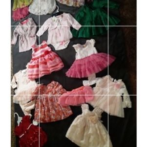 Delicately-worn Baby Girl Dresses (All Together)